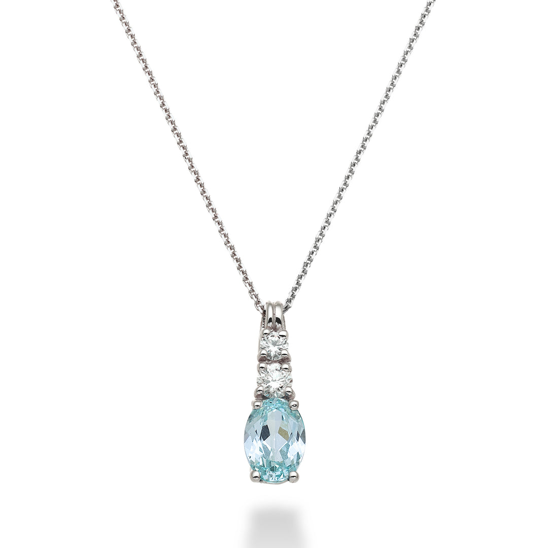 Mikiko cl 18k paraiba toermalijn ovaal 7x5 ct.0.80 dia ct.0.15 MD5056O4PAR