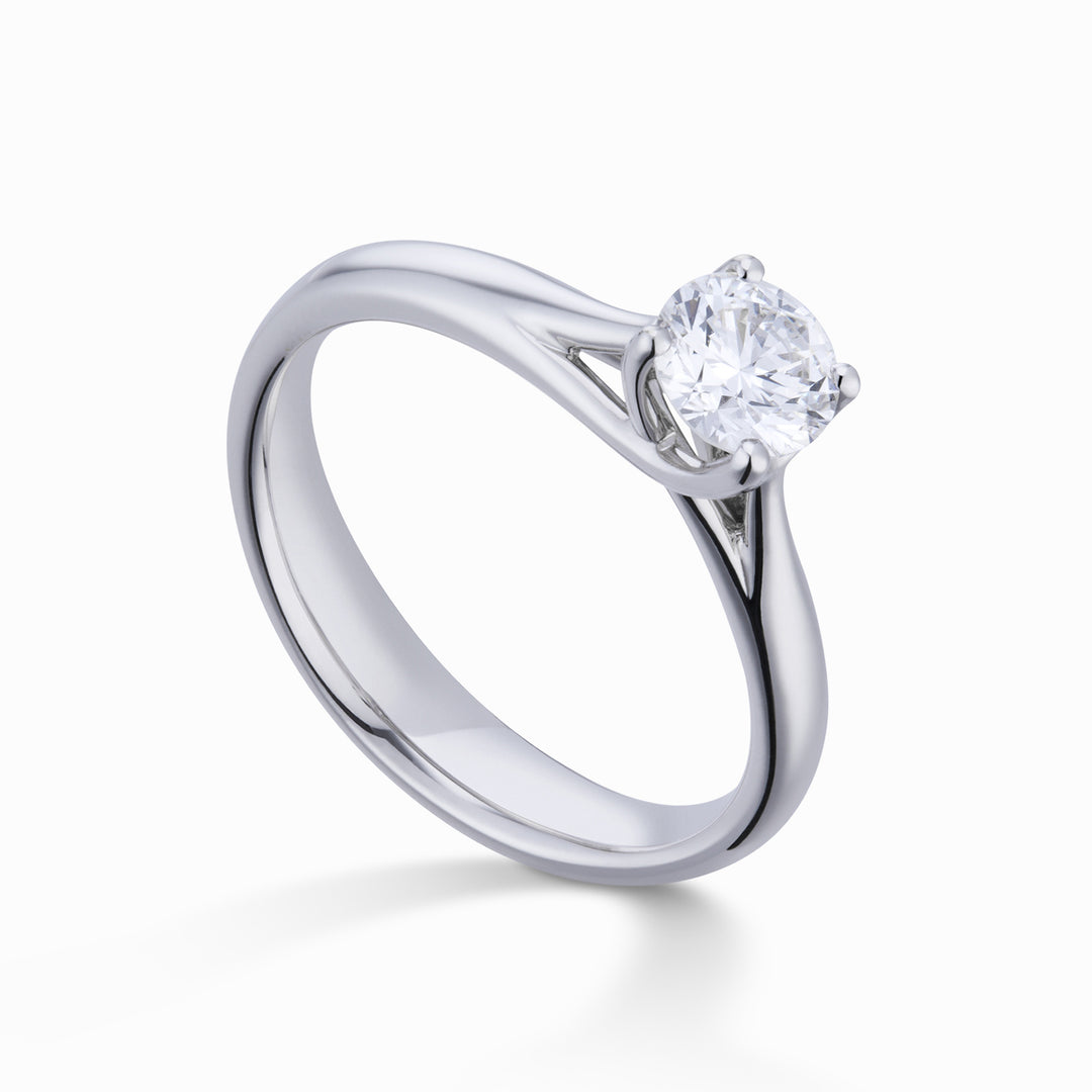World Diamond Group grace solitaire ring in platinum ABTRESOLPT-25169110141