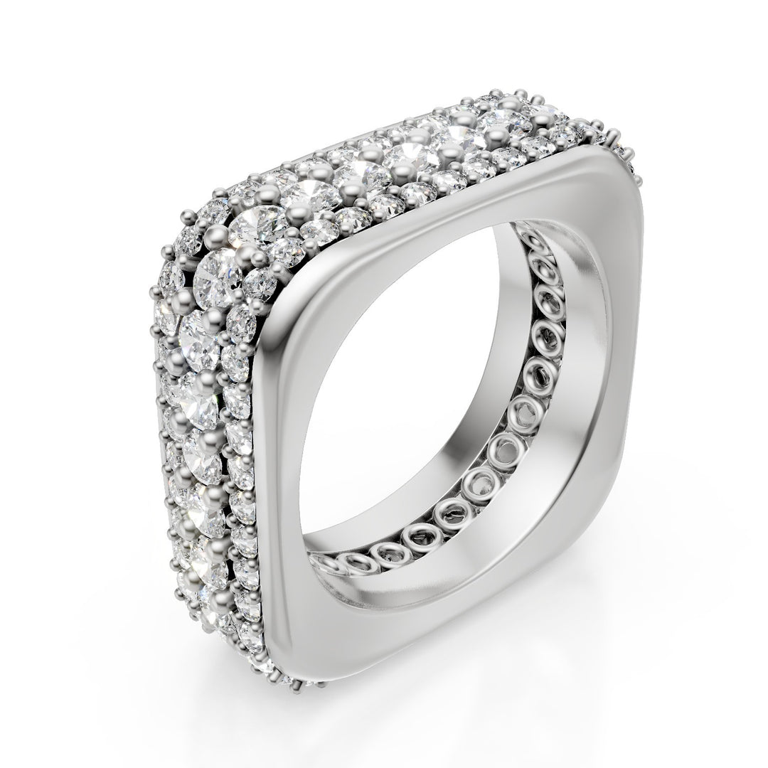 Bague Golay ligne cubika 3 rangs ACUBETDI2-20252110106
