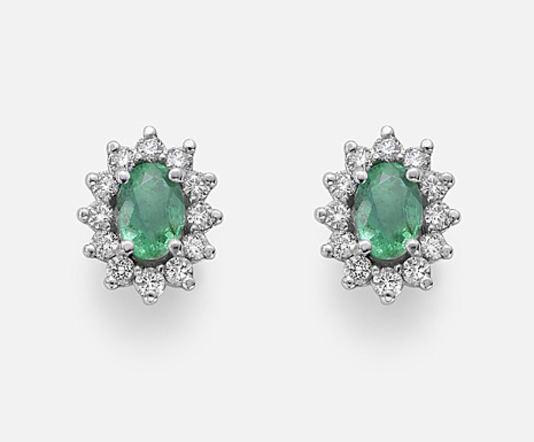 Nihama oder 9k ovaler Smaragd 6x4 ct.0,60 Durchm. 0,46 ct NO5030R4BE