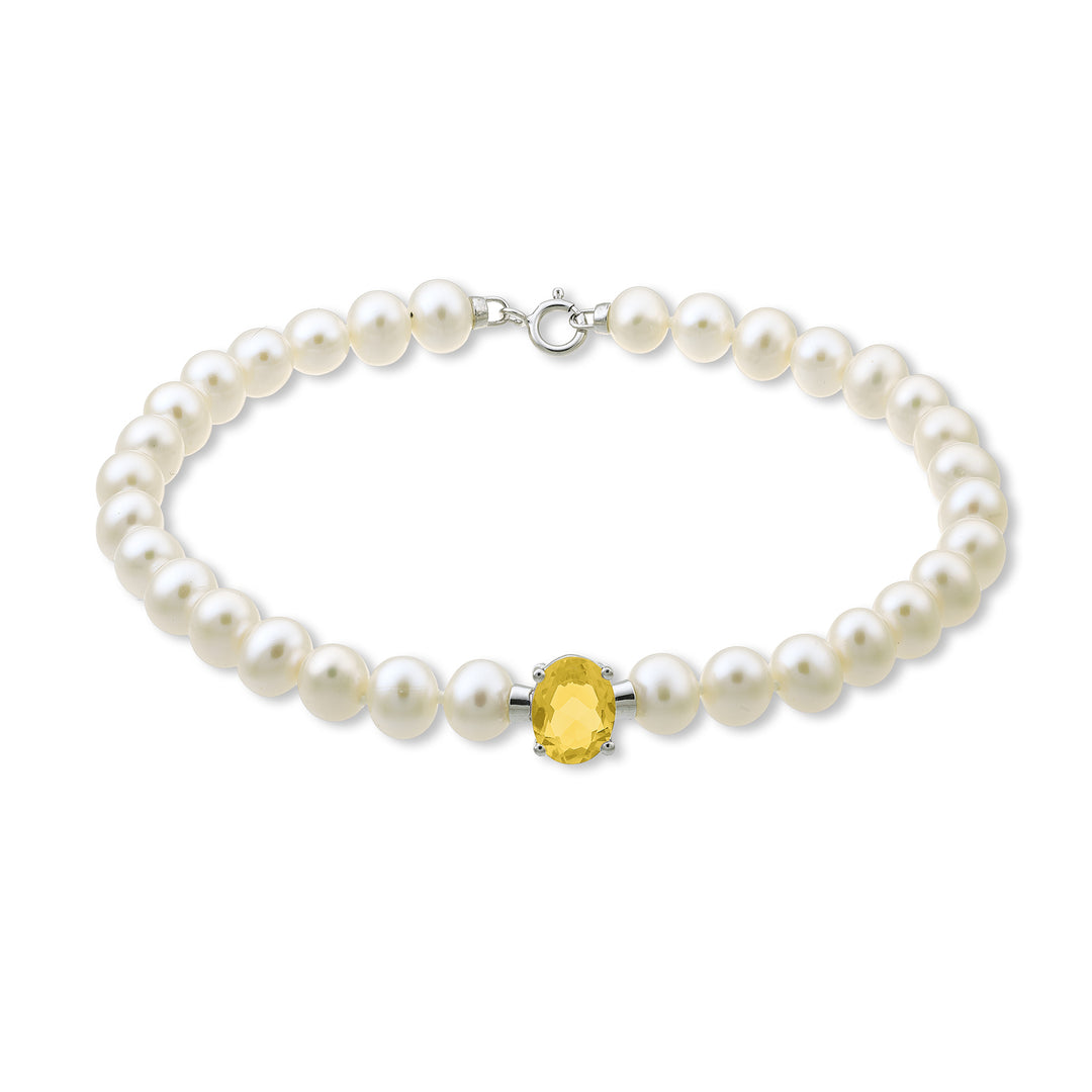 Nihama br 18k fw 5-5,5 ovaler Citrin 6x8 ct.1,10 Federring NB1017O4CITR50