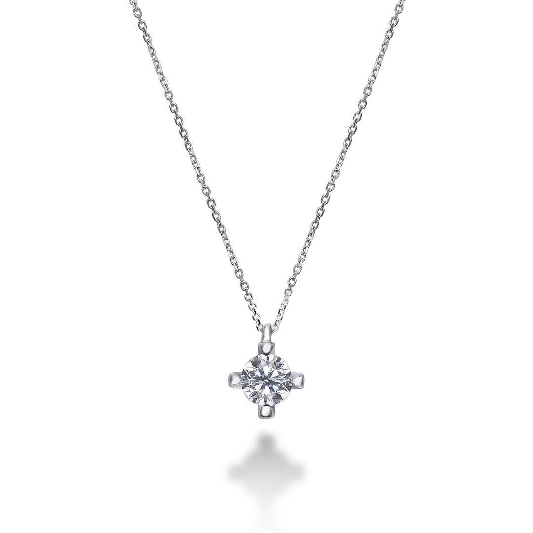 Golay necklace with light point 4 round prongs PL001WDI1A-22343110082