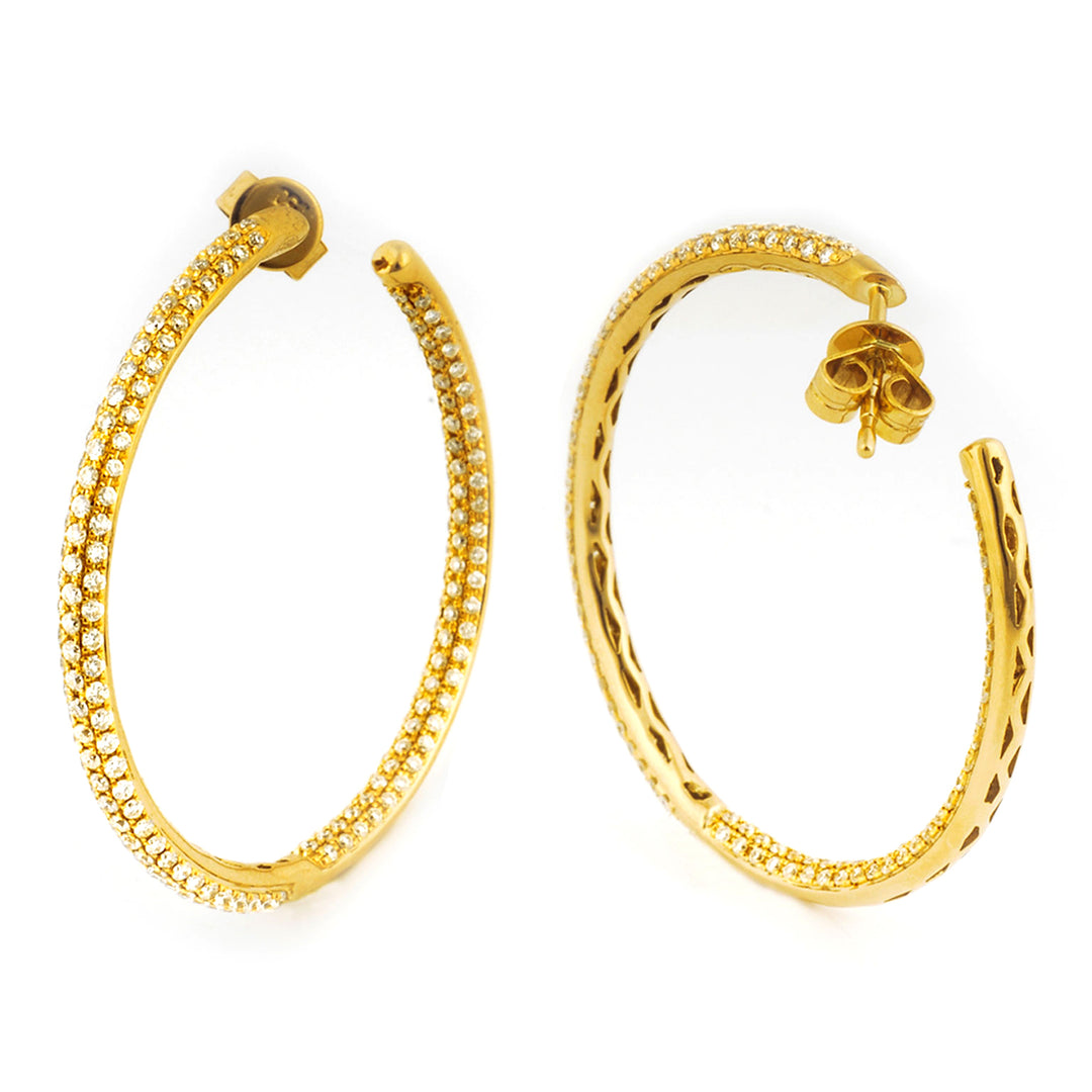 Golay front/internal pave circle earrings OKT201163Y-19178110094