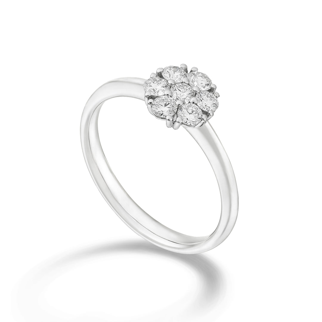 Bague multi-pierres Golay avec 7 diamants de 0,09ct AB21379-24205110044