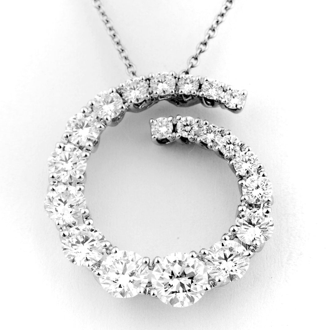 Collier spirale Golay Grace encastré et centré 0,50 ct GAB1577-10341110022