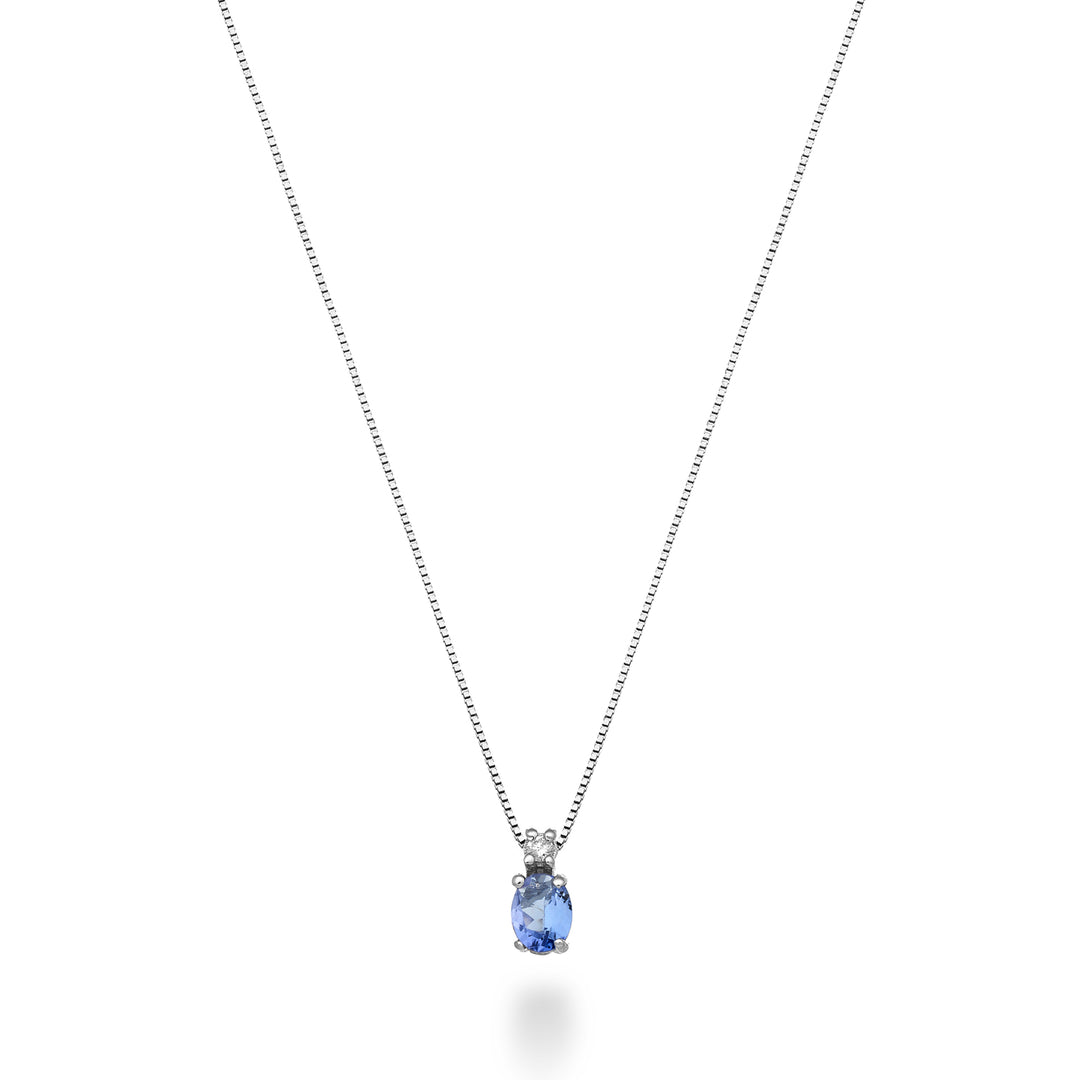 Mikiko cl 9k tanzanite n. ovale 5x4 ct.0,30 diam. ct.0,01 MD5181R4TZN