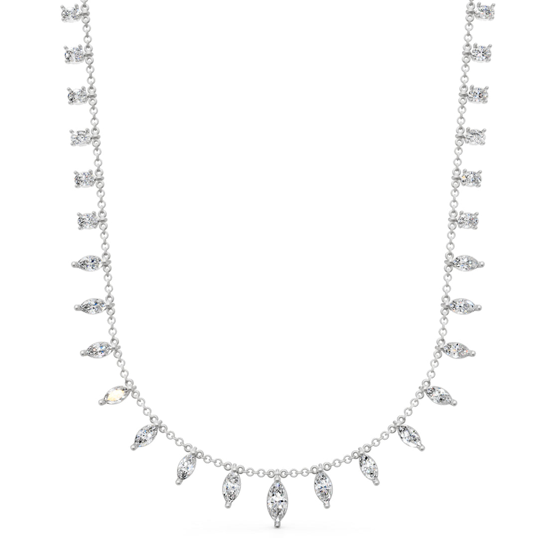 Collier World Diamond Group avec pendentifs de formes mixtes GPU403D-24200110022