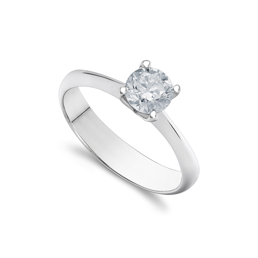 Golay solitairring met 4 ronde pootjes ASL001WDI1A-26131110073