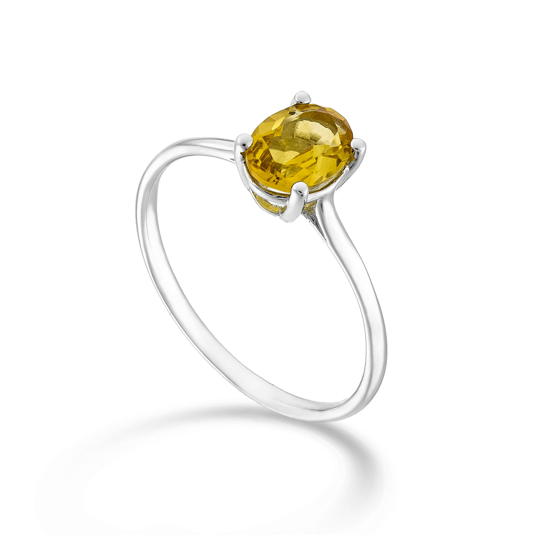 Mikiko en 18k ovale citrien 7x5 ct.0,60 MA5171O4CITR