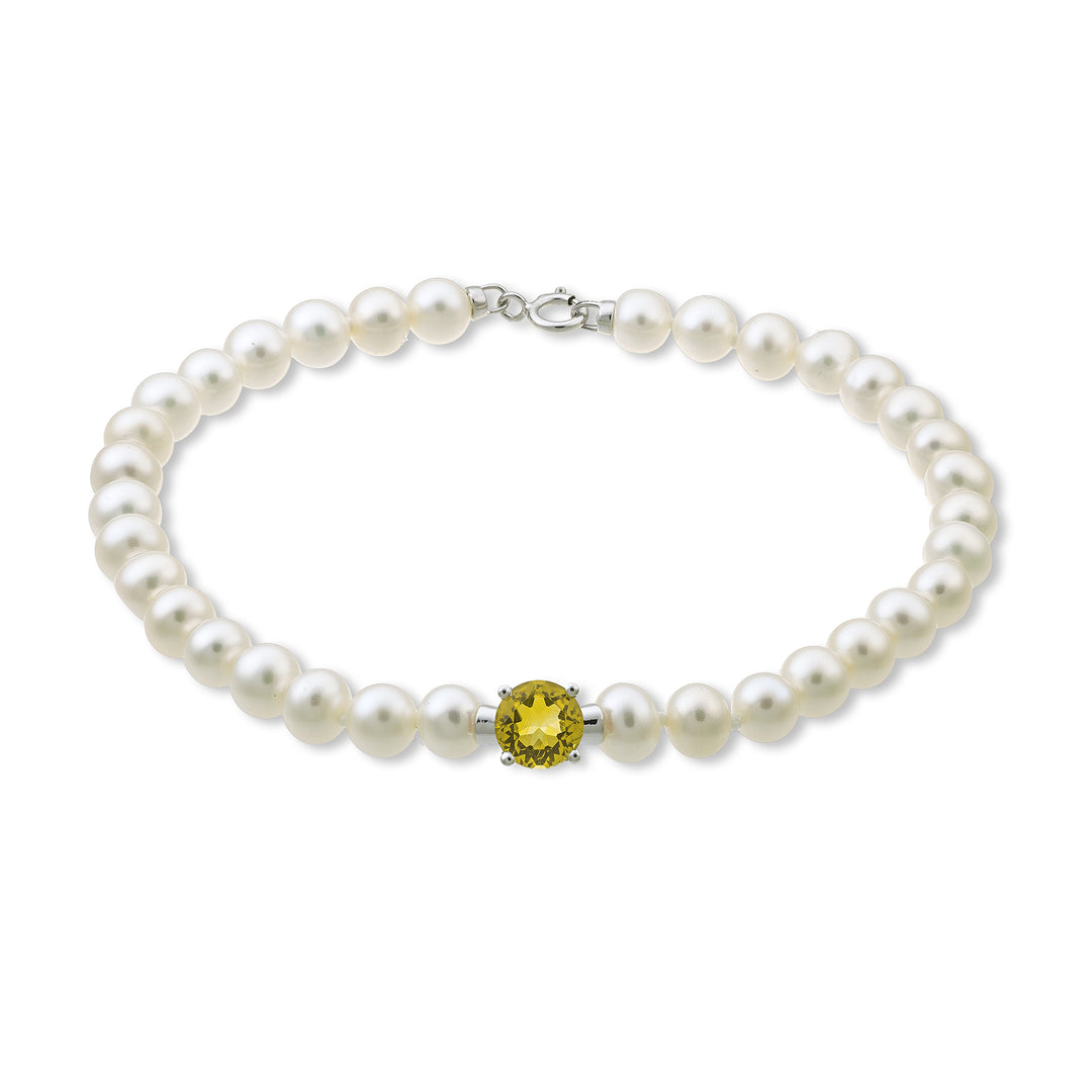 Mikiko br 18k fw 5-5.5 citrine ronde 6 ct.0.70 bague à ressort MB1018O4CITR50