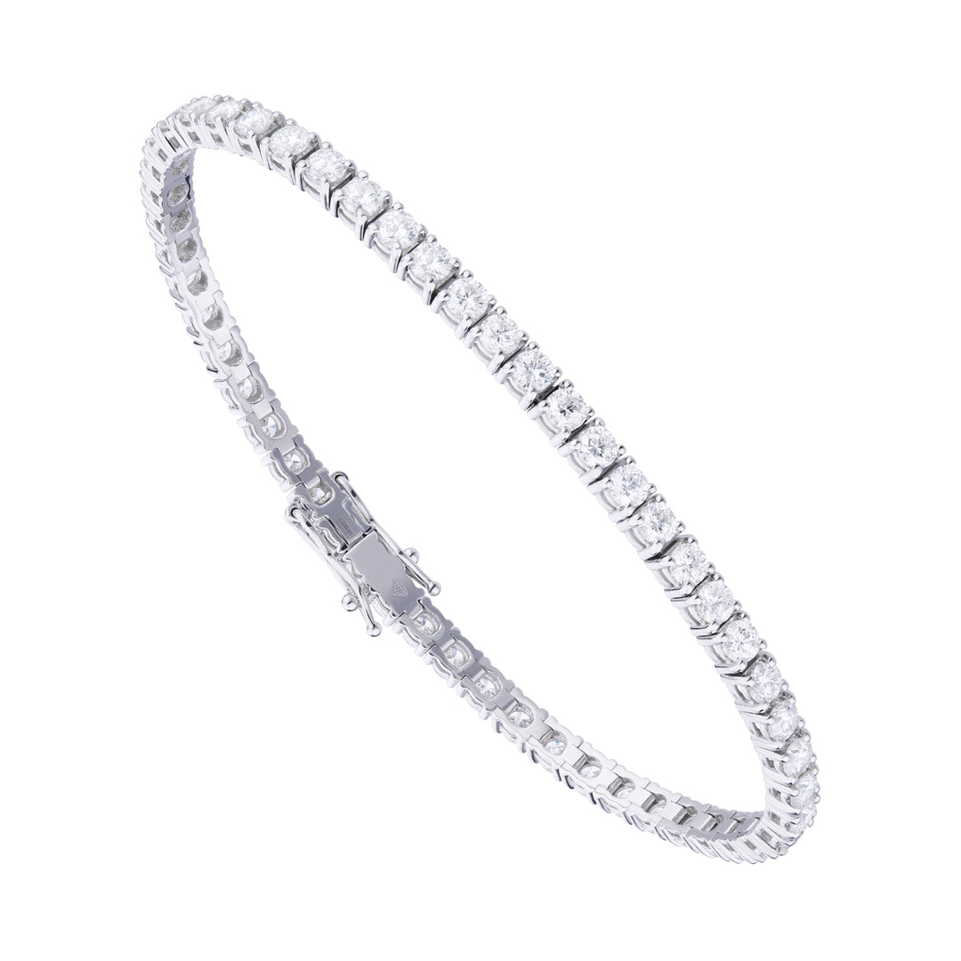 World Diamond Group Tennisarmband mit Drahtlünette, 2,20 ct, 19 cm BTF001DI3-190-23139110033