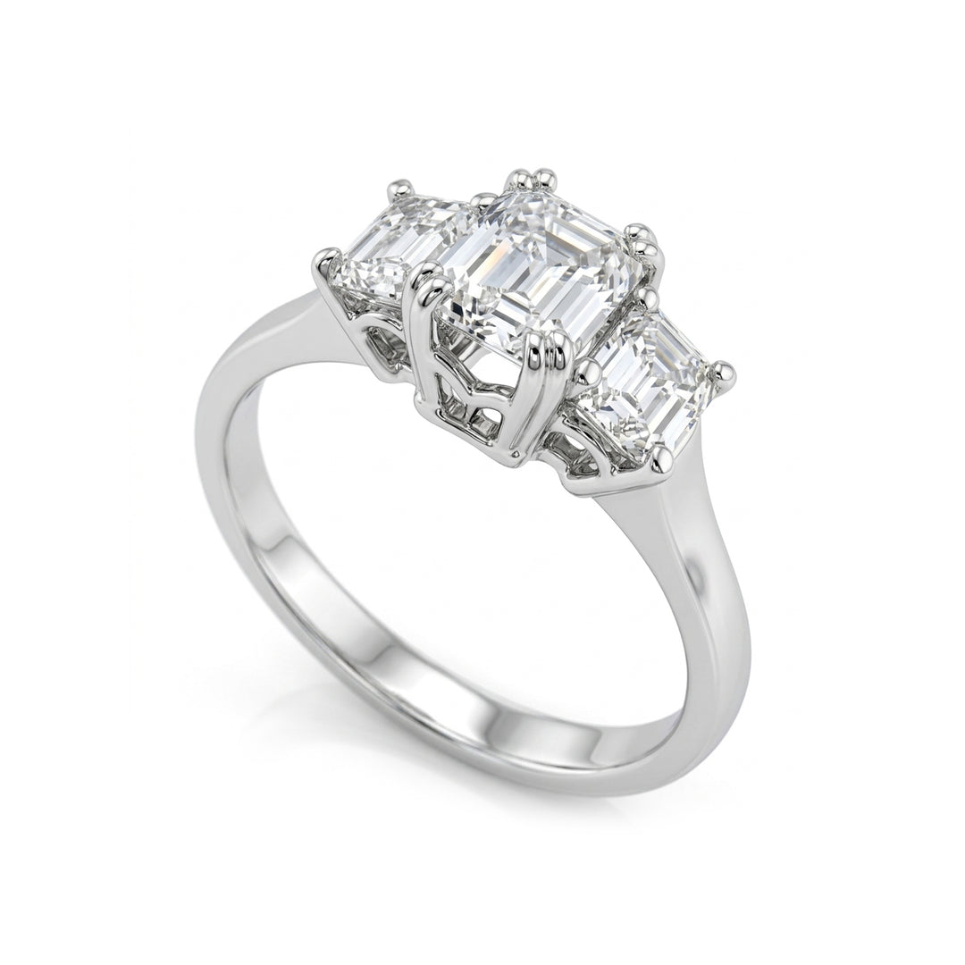 Golay Trilogie-Ring im Smaragdschliff ATREM003DI1-22060110010