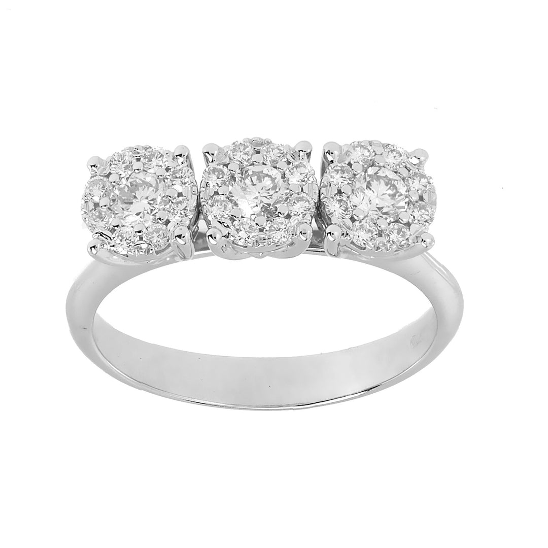 Golay-Trilogie-Ring mit Diamanten im 1. ct. 0,10x3 AGICETR01-25203110258