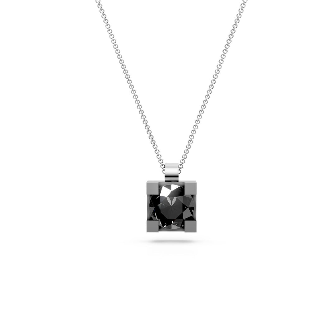 Golay zwarte pl hanger ketting 0,60 ct gedraaid GIM006BK060B-23097110012