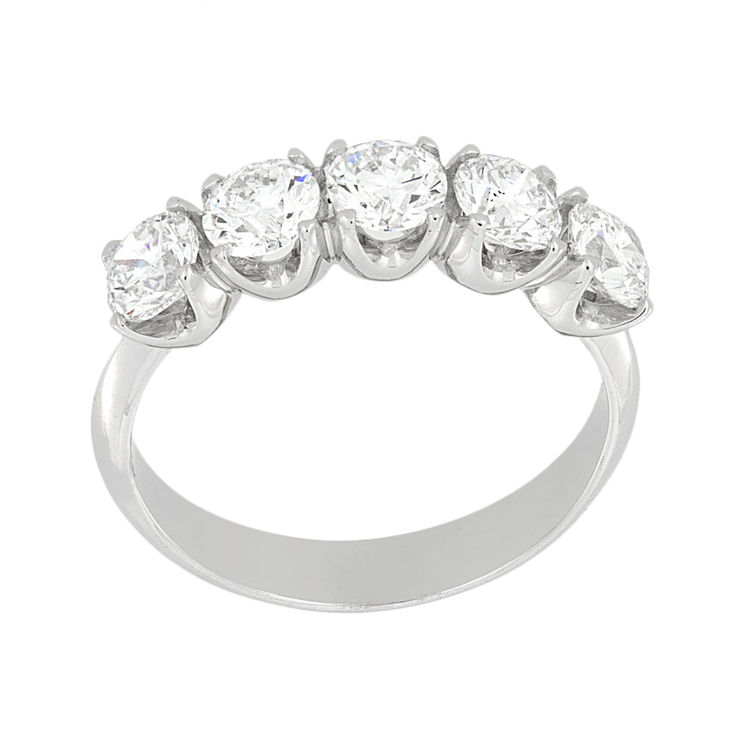 Golay linear riviera ring 5 stones 1.50 ct AFP1513-E-23124110025