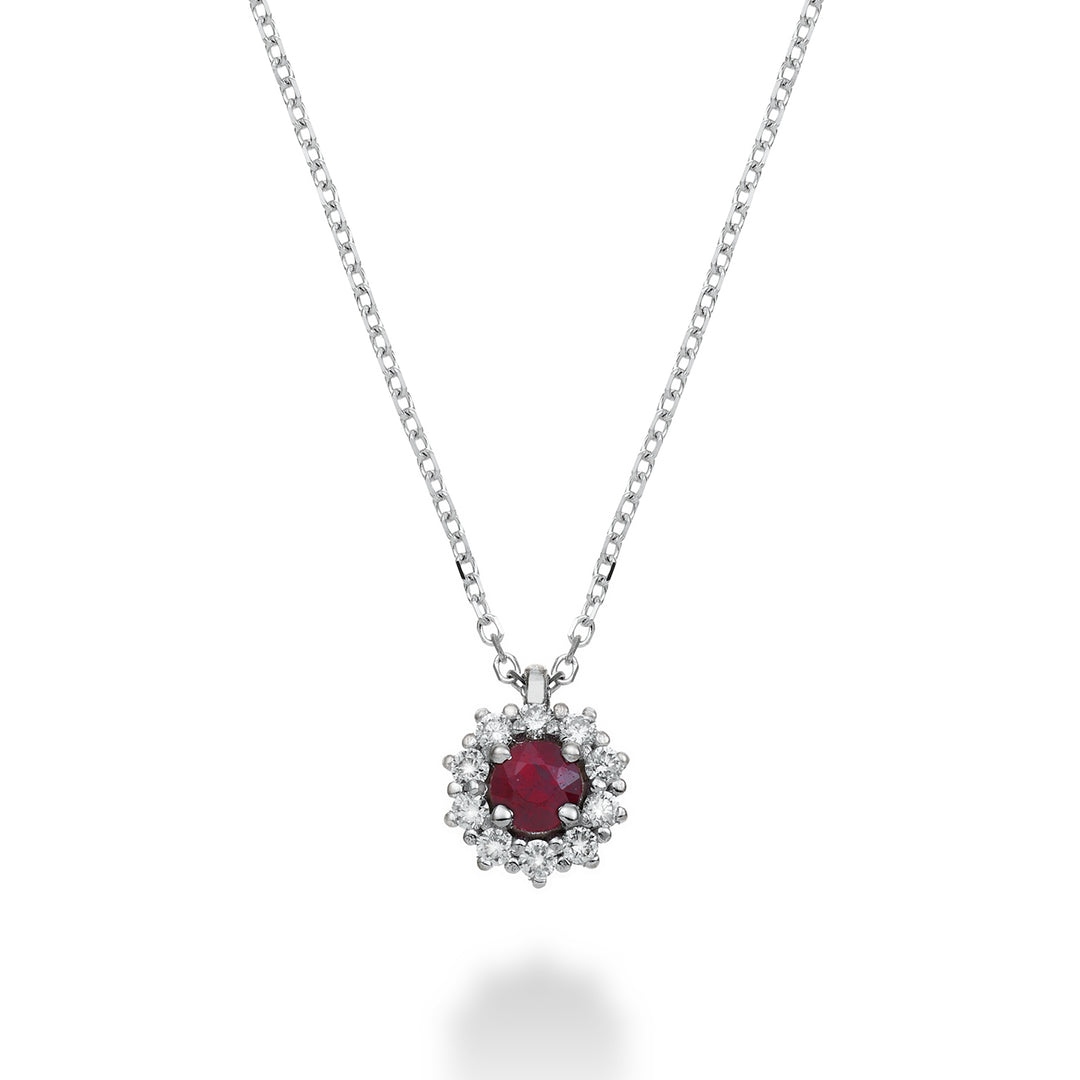 Mikiko cl 18k robijn n. 0,12 ct diam. 0,07 ct maat 2 MD5085O4RBN012