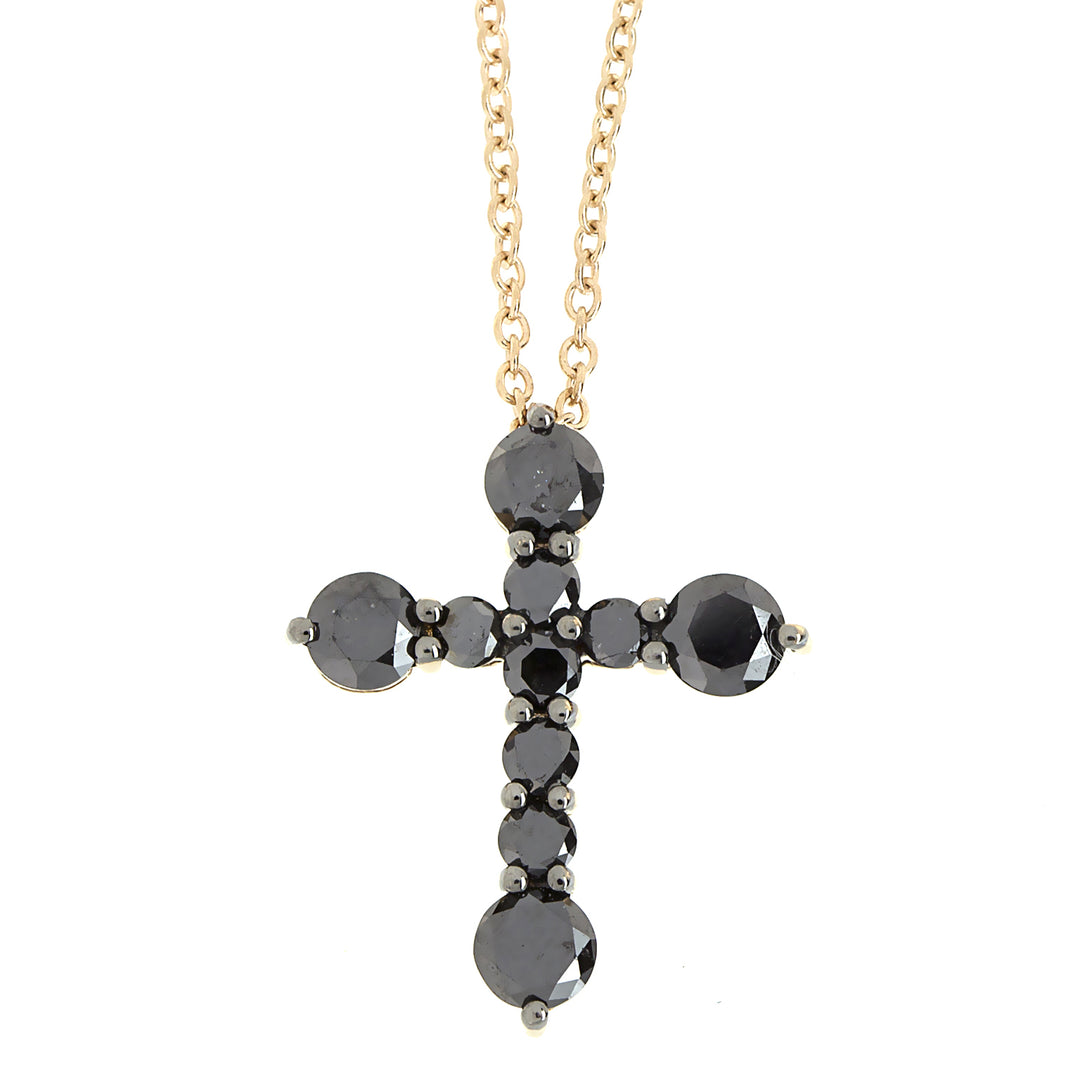 Golay großer Kreuz-Choker schwarz GNECRGN-20328000017