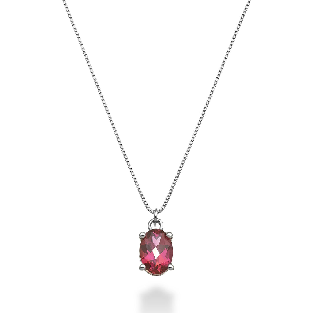 Nihama cl 18k ovale roze topaas 7x5 ct.0,80 ND5141O4TPPK
