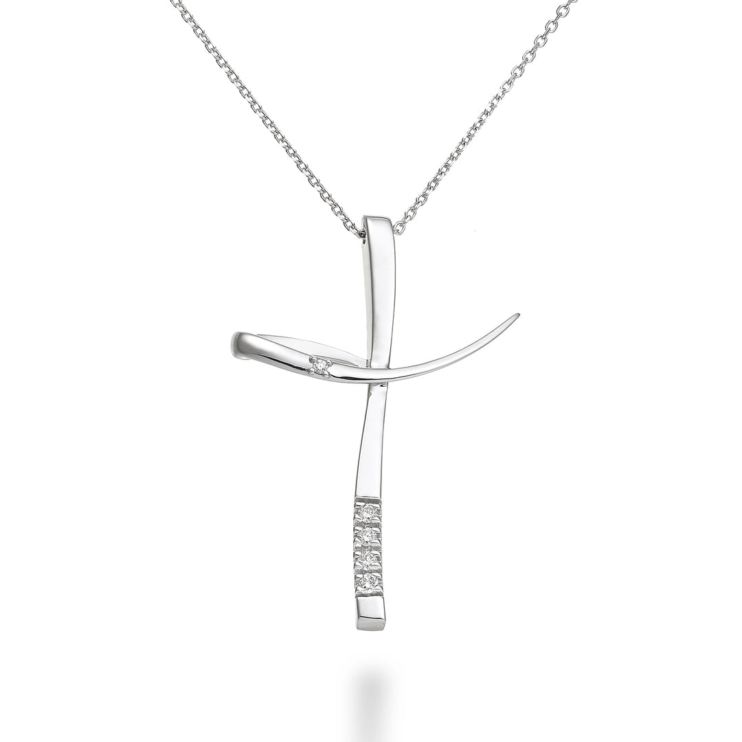 Mikiko cl 18k diam. 0,05 ct kruis MD5108O4BR005