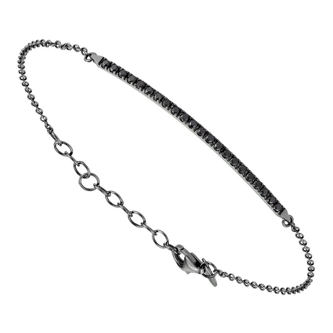 Golay-Armband mit schwarzem Diamantstab BGE002-1BK