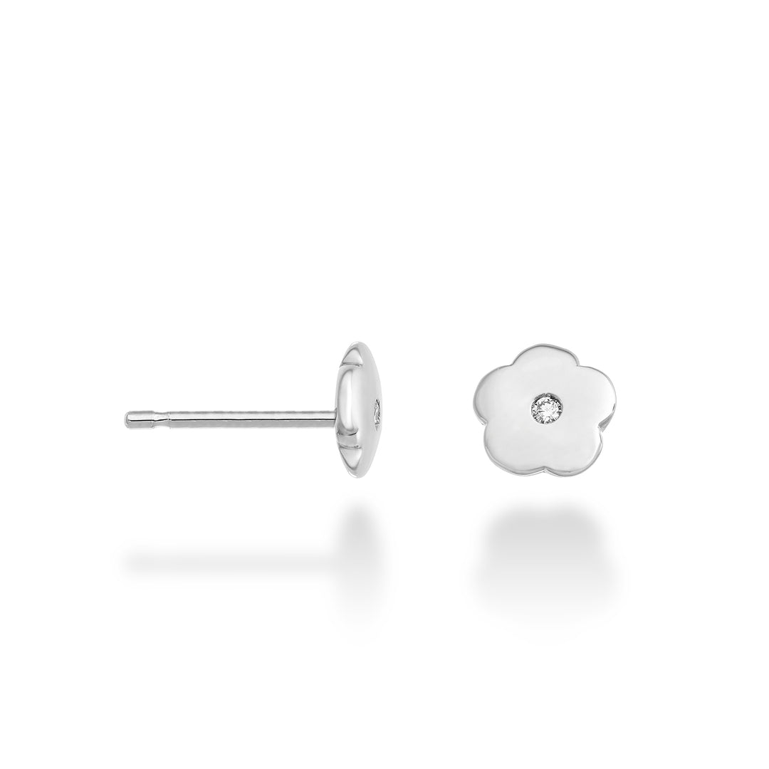 Nihama oder 18 Karat Blume 0,02 ct Weißgold NO5109O4BR002