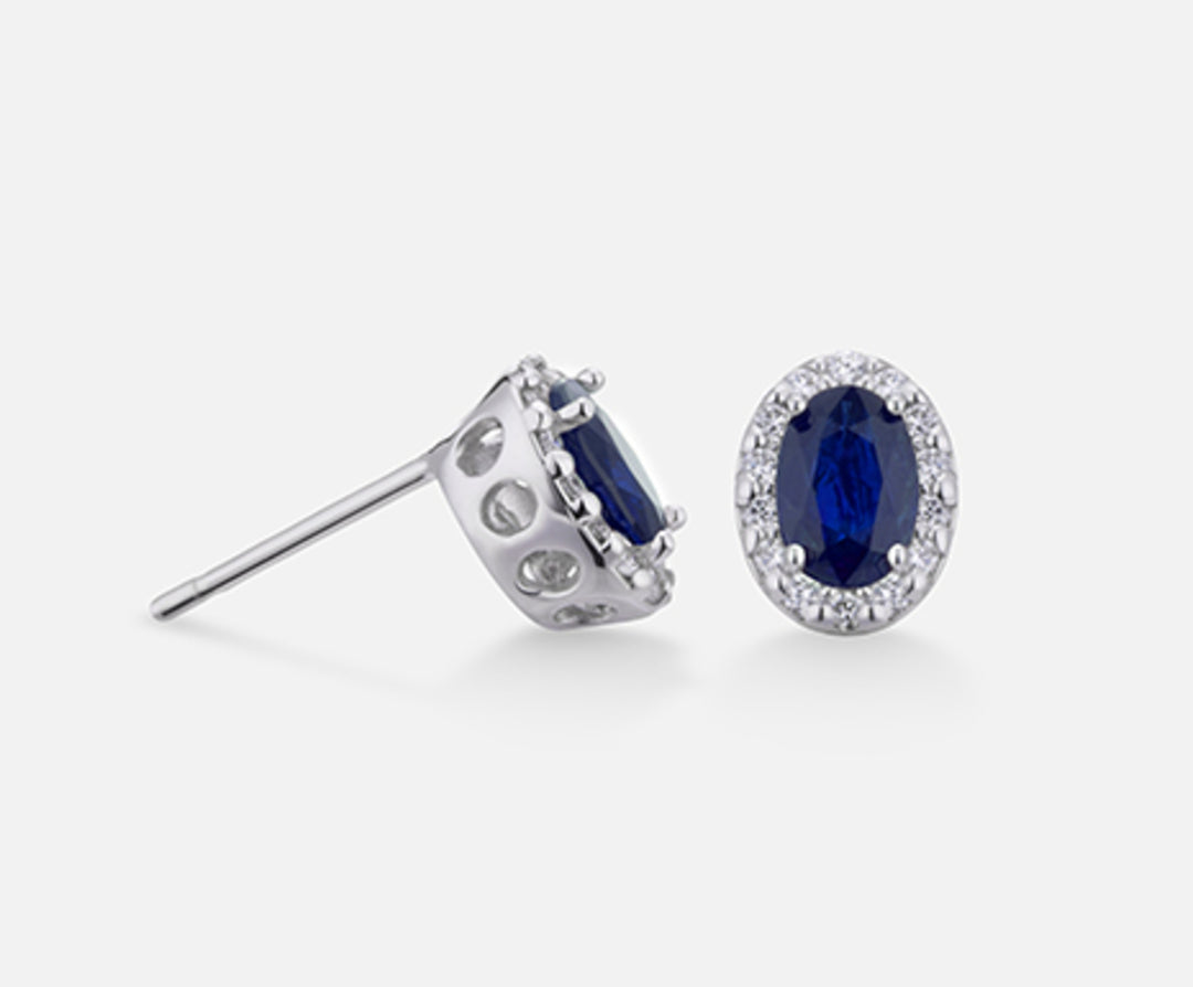 Mikiko oder 18k Saphir n. oval 6x4 ct.1,14 dia ct.0,18 MO5038O4ZFN114