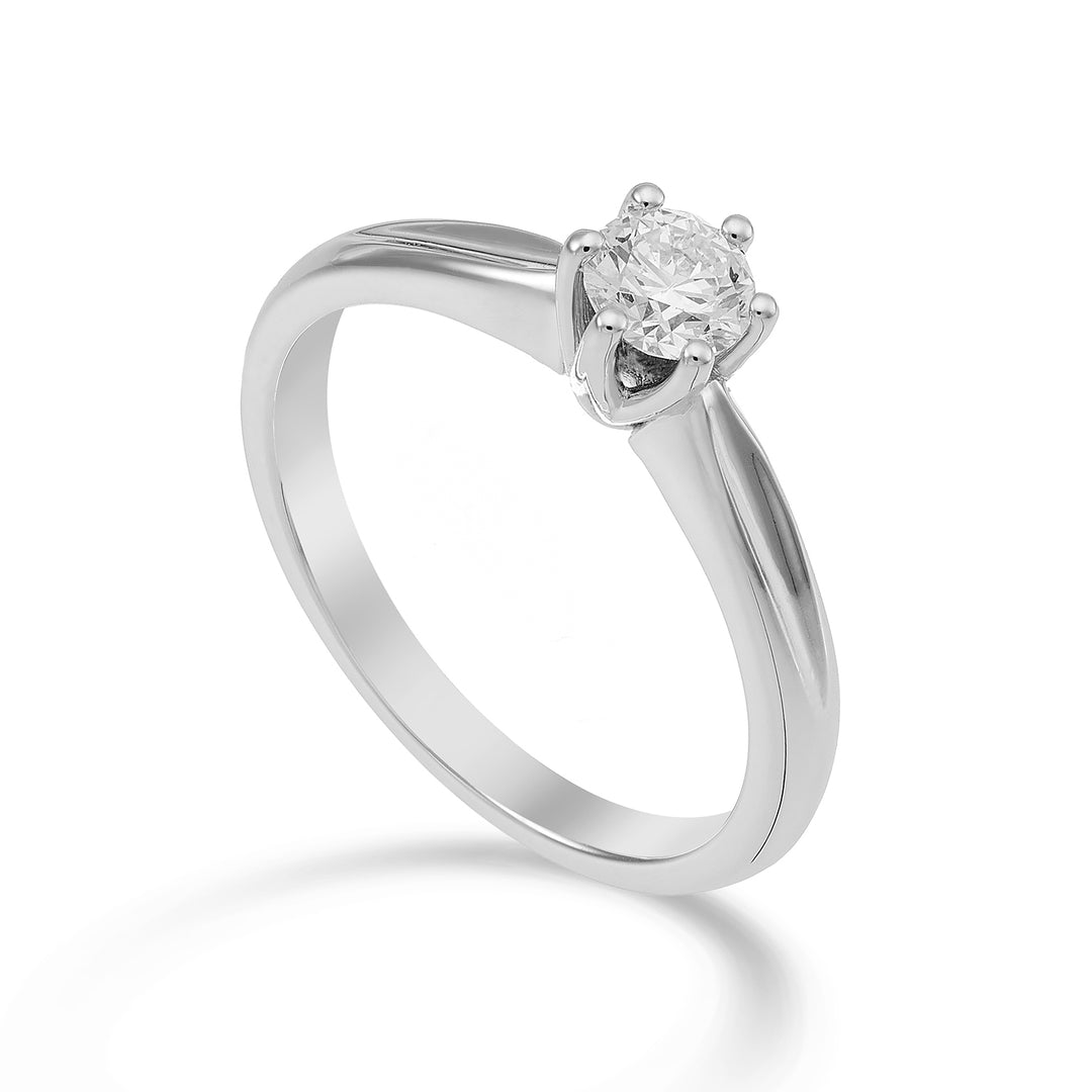 World Diamond Group solitaire ring with 6 prongs ASL046DI-23009110073