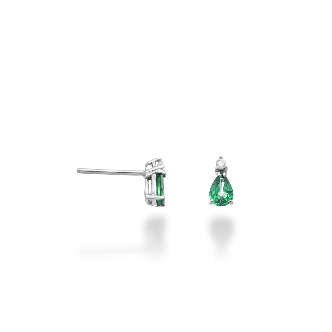 Mikiko oder 9k Smaragd Tropfen 6x4 und Diamant MO5170R4BE