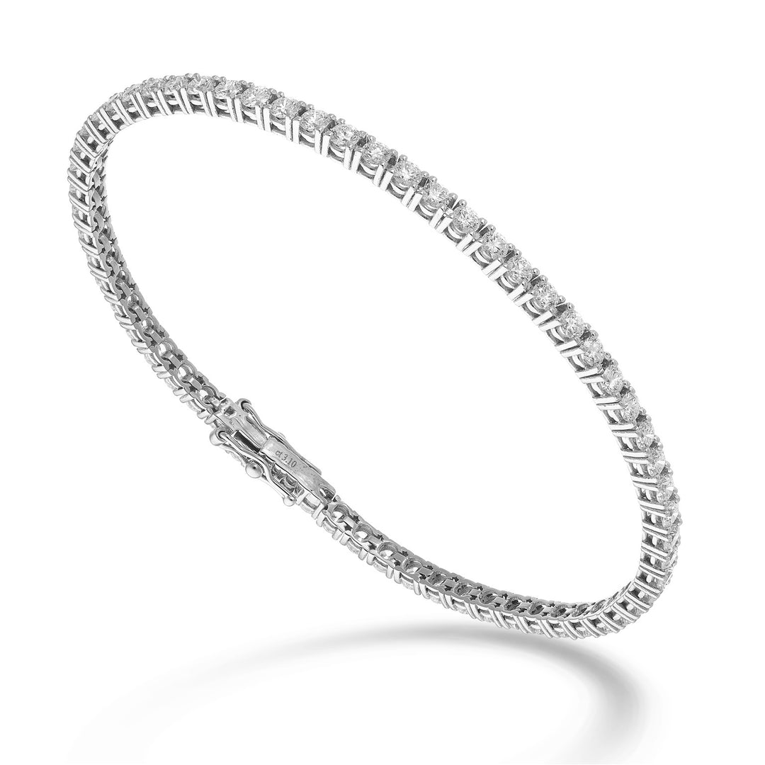 Bracelet de tennis moulé par World Diamond Group. fil léger ct 0,035 chacun BTF800D0035-175-26117110149