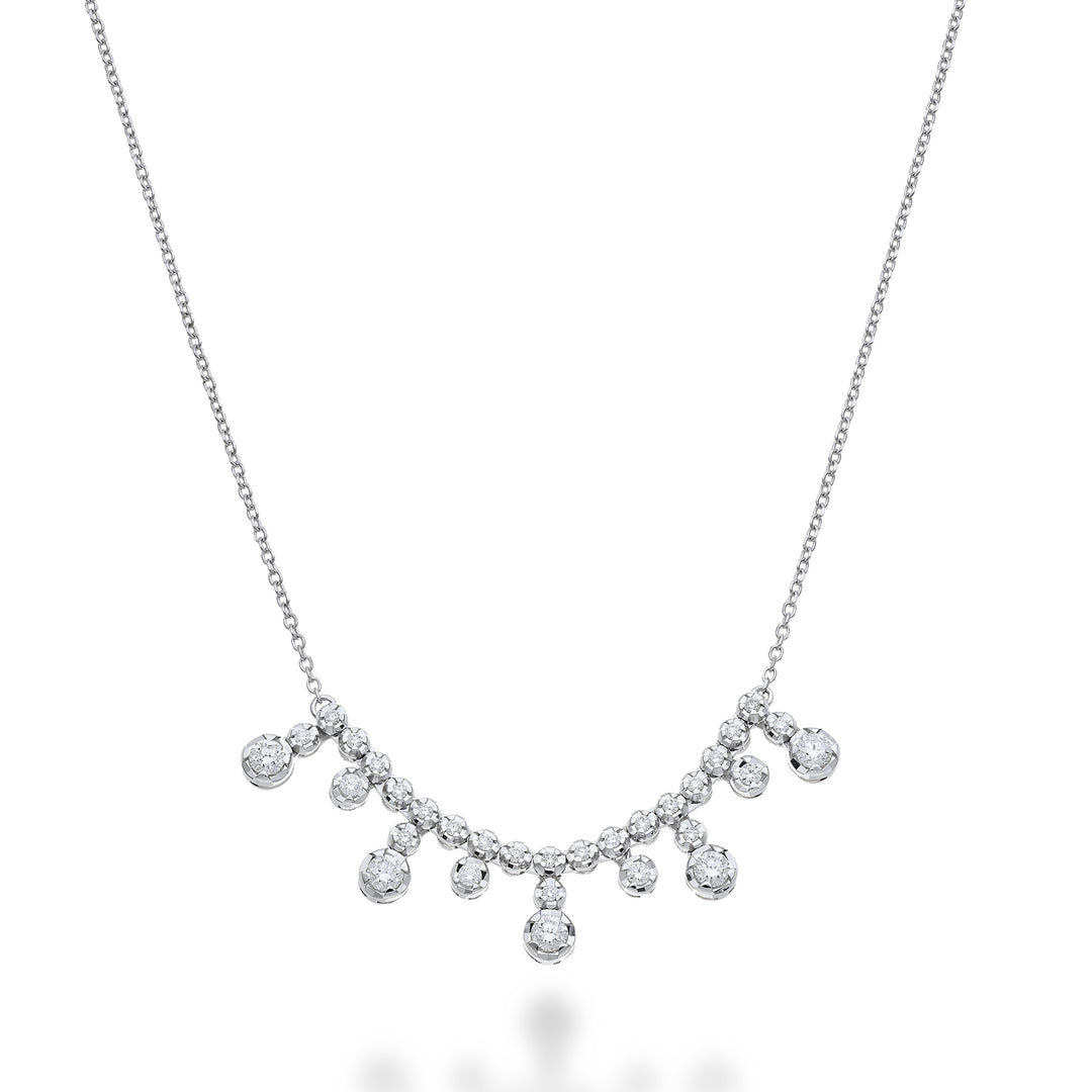 Golay Rundhalsausschnitt mit Multistone-Muster und kurzem Punkt GMPF011DI-24327110046