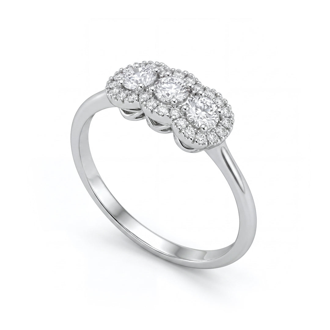 Golay-Trilogie-Ring Durchm. 0,12 ct gemeinsame Kontur ATRL877D012-26131110069