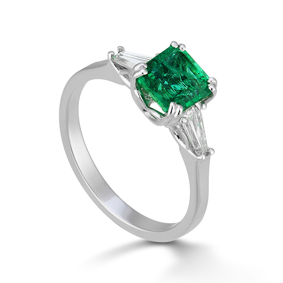 Golay oct emerald ring 7x6 + lat tepper diamonds ACLOT005DISM76-23086110015