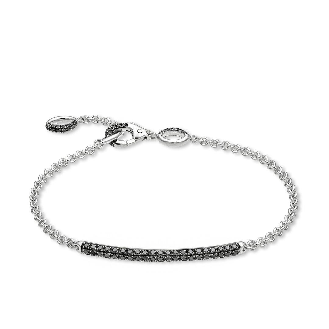Bracelet Golay avec éléments de fermeture barre et pavé BGE001N