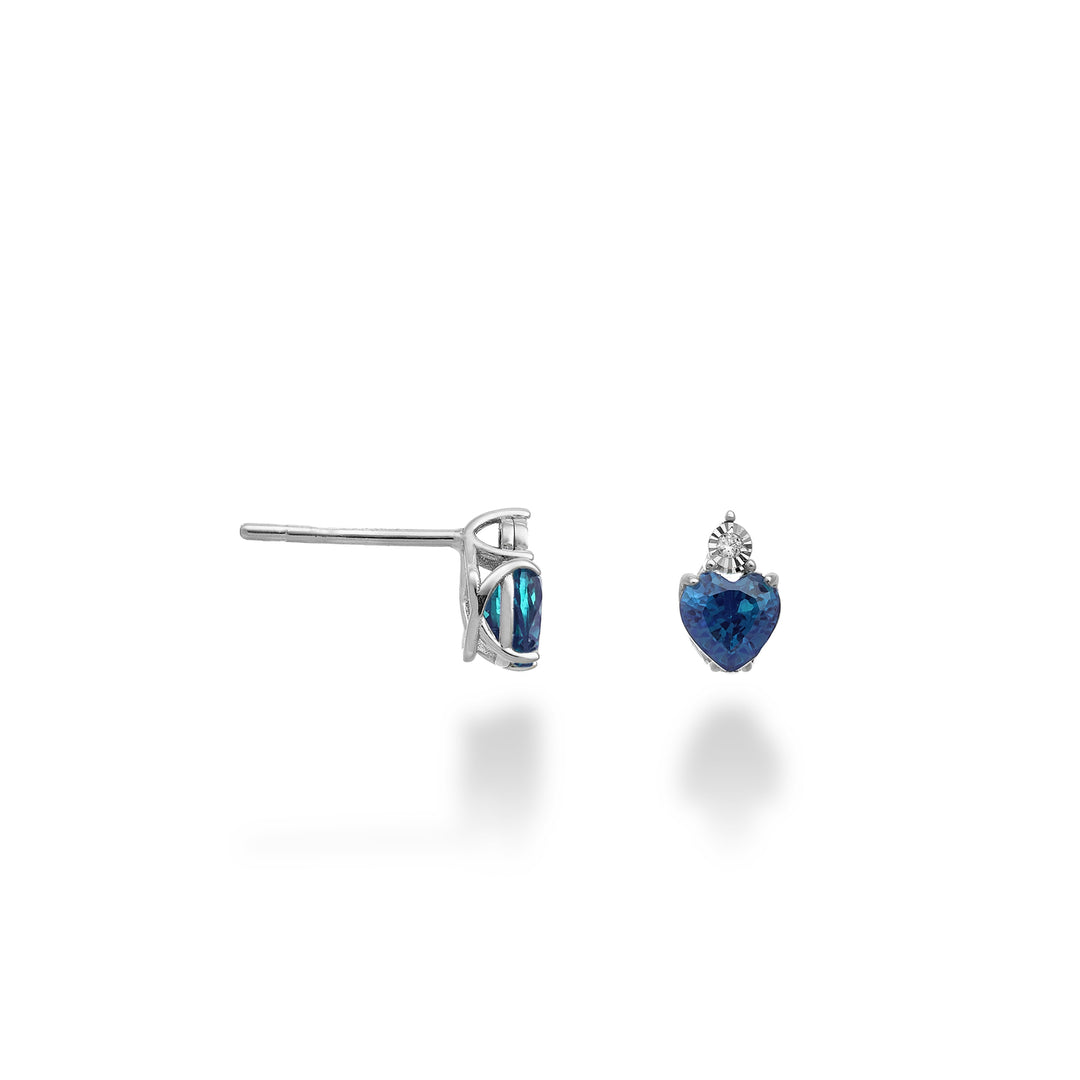 Mikiko oder 9k Saphirherz 5x5 mit Diamant MO5178R4ZFR