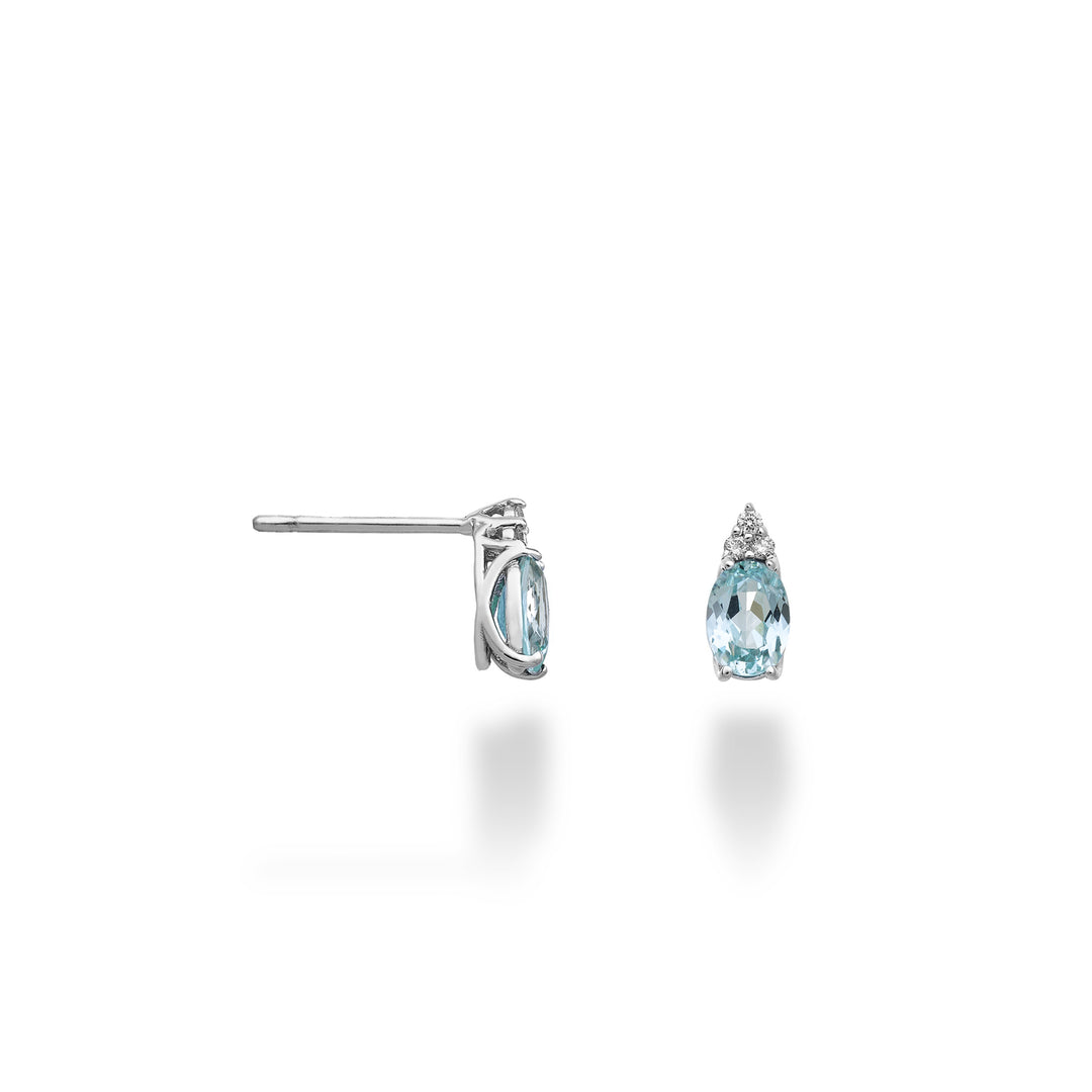 Nihama of 18k paraiba toermalijn ovaal 6x4 en drie diamanten NO5171O4PAR