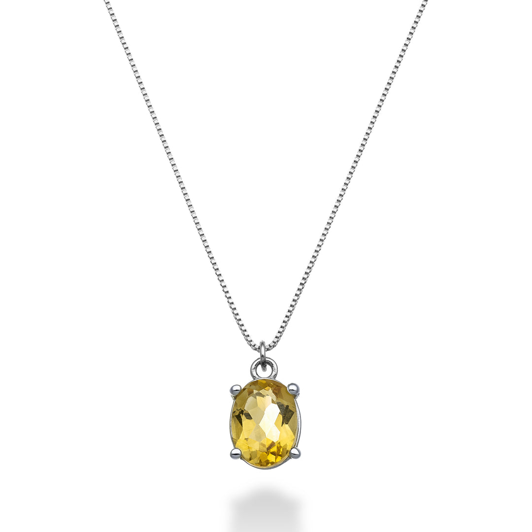 Nihama cl 18k oval citrine 8x6 ct.1,10 ND5142O4CITR