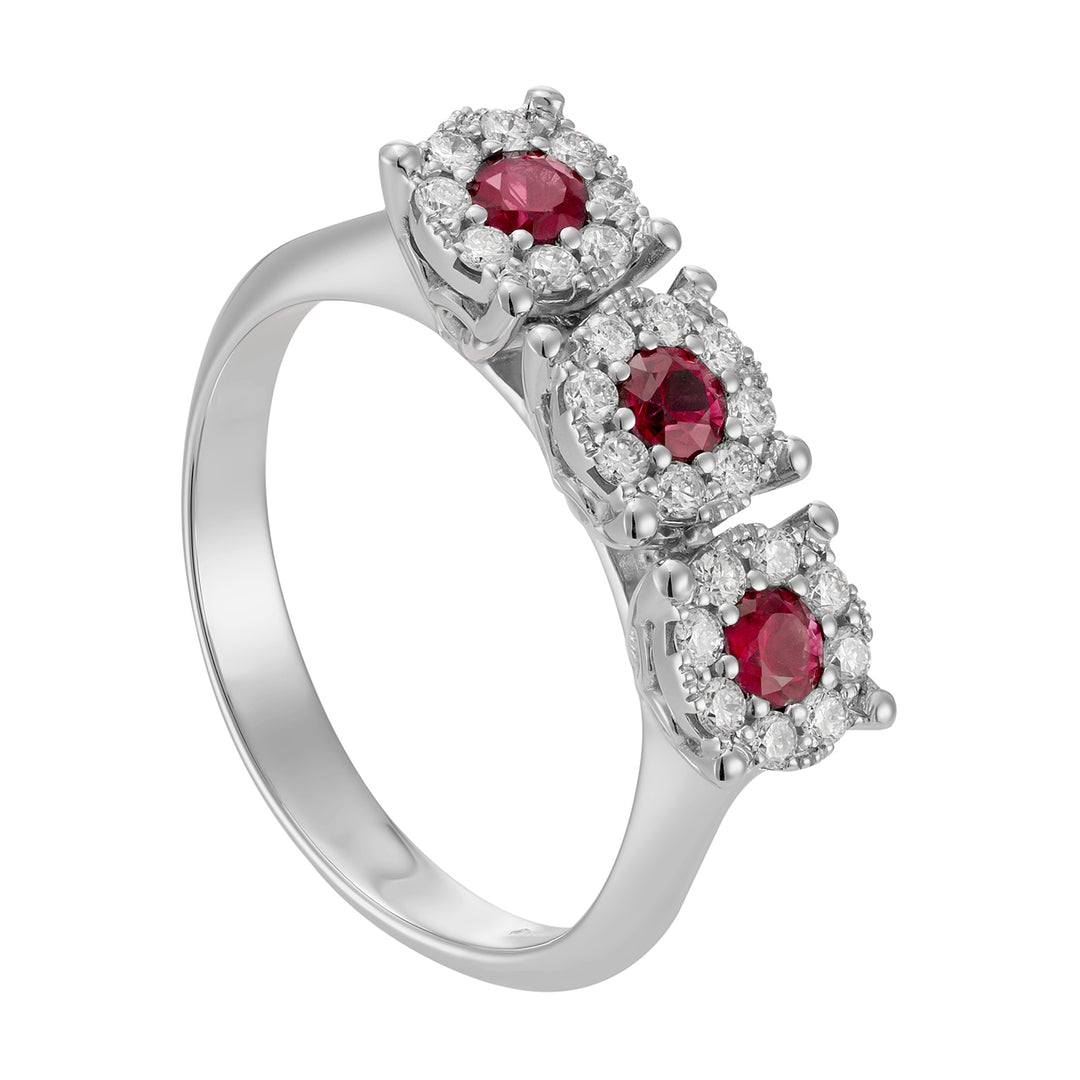 Mikiko een 18k robijn n. ct.0,33 diam. 0,29 ct MAGICETR01DIRUO4