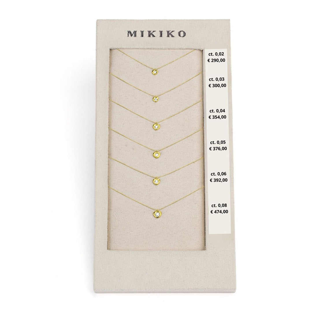Mikiko-Paket cl d5124 Herz 18kt Gelbgold 0,02-0,03-0,04-0,05-0,06-0,08 M.LIGHTBOX.61-G