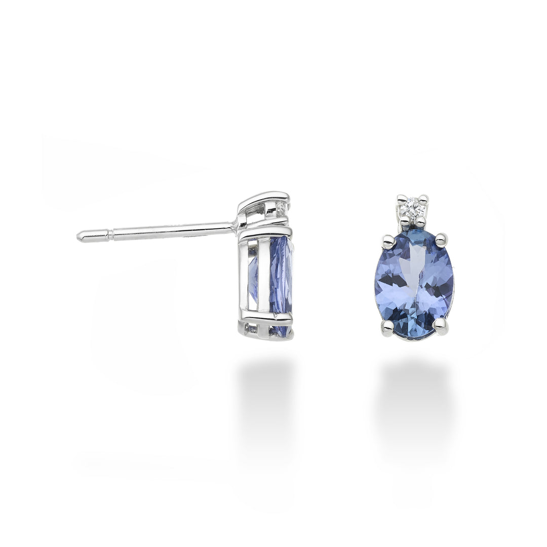 Mikiko oder 9k Tansanit n. oval 7x5 ct.1,20 Durchm. 0,03 ct MO5024R4TZN