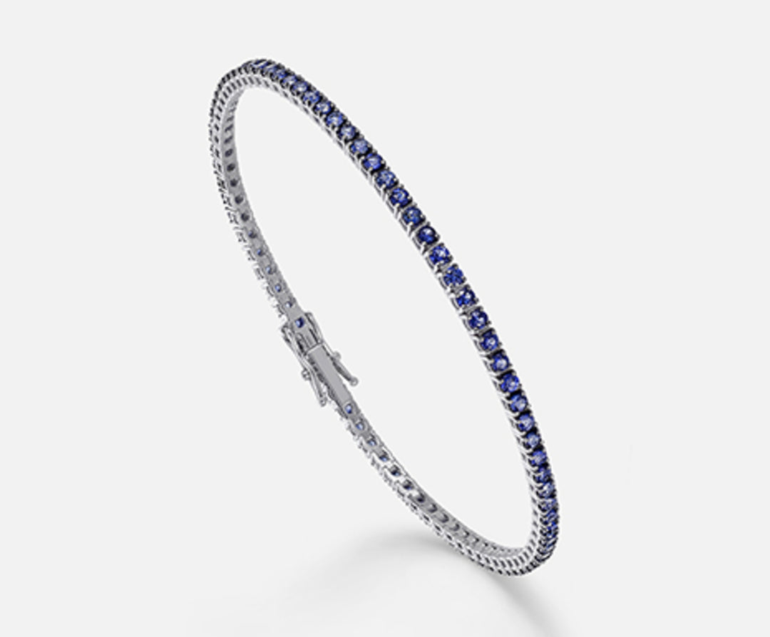 Nihama br tennis 18k sapphires ct. 2.85 cm.17.5 NB5019O4ZFD346.17.5