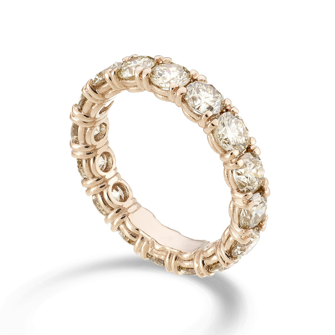 Golay linearer brauner Diamant-Fingerring, Größe 14 AET090BW24-14-23076110147