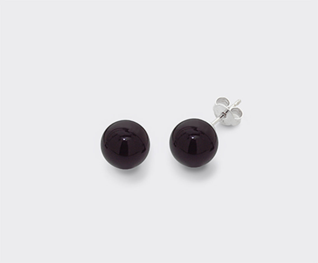 Nihama oder Ag925 schwarzes Onyx-Agglomerat 10 mm NO7405A4ONICE00