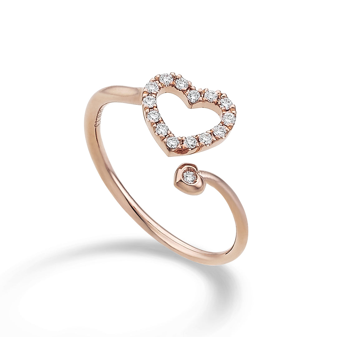 Golay ring love me klein hart diamanten en diamant AFCU004DI1-21354110012