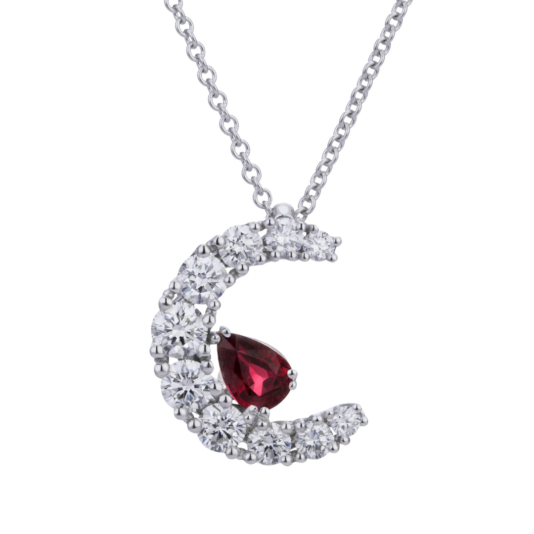 Golay ketting Grace Crescent Pave&