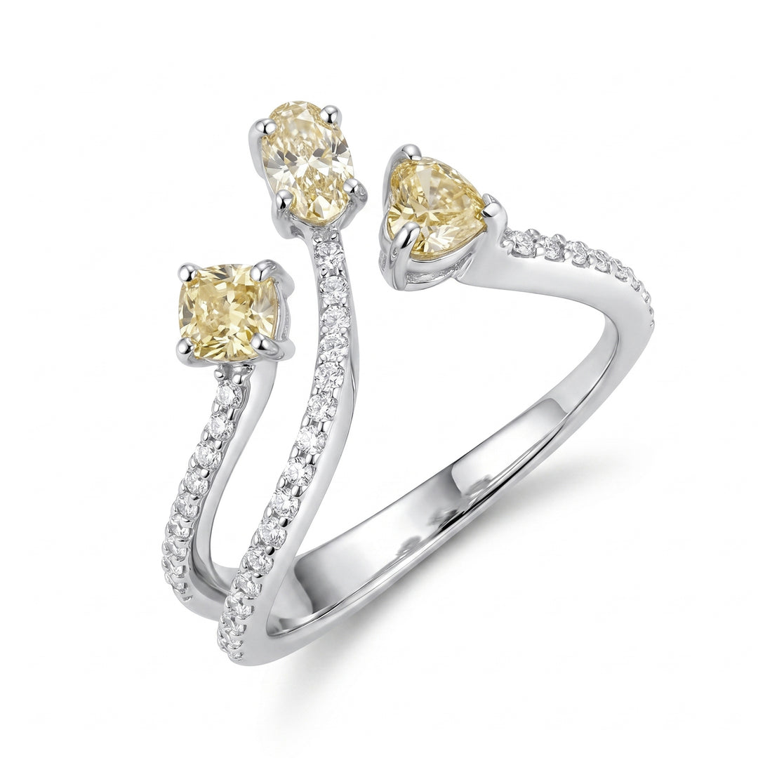 Golay ausgefallene Diamantringform mit Diamanten am Schaft AMP861DFYB-26103110162