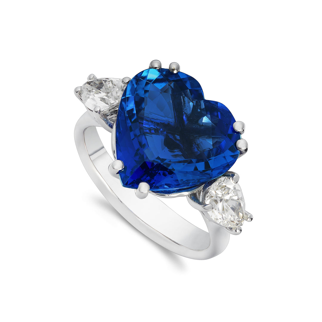 Golay-Ring mit Tansanit-Herz 7,44 ct und Diamanten APU480DITZ-22335110017