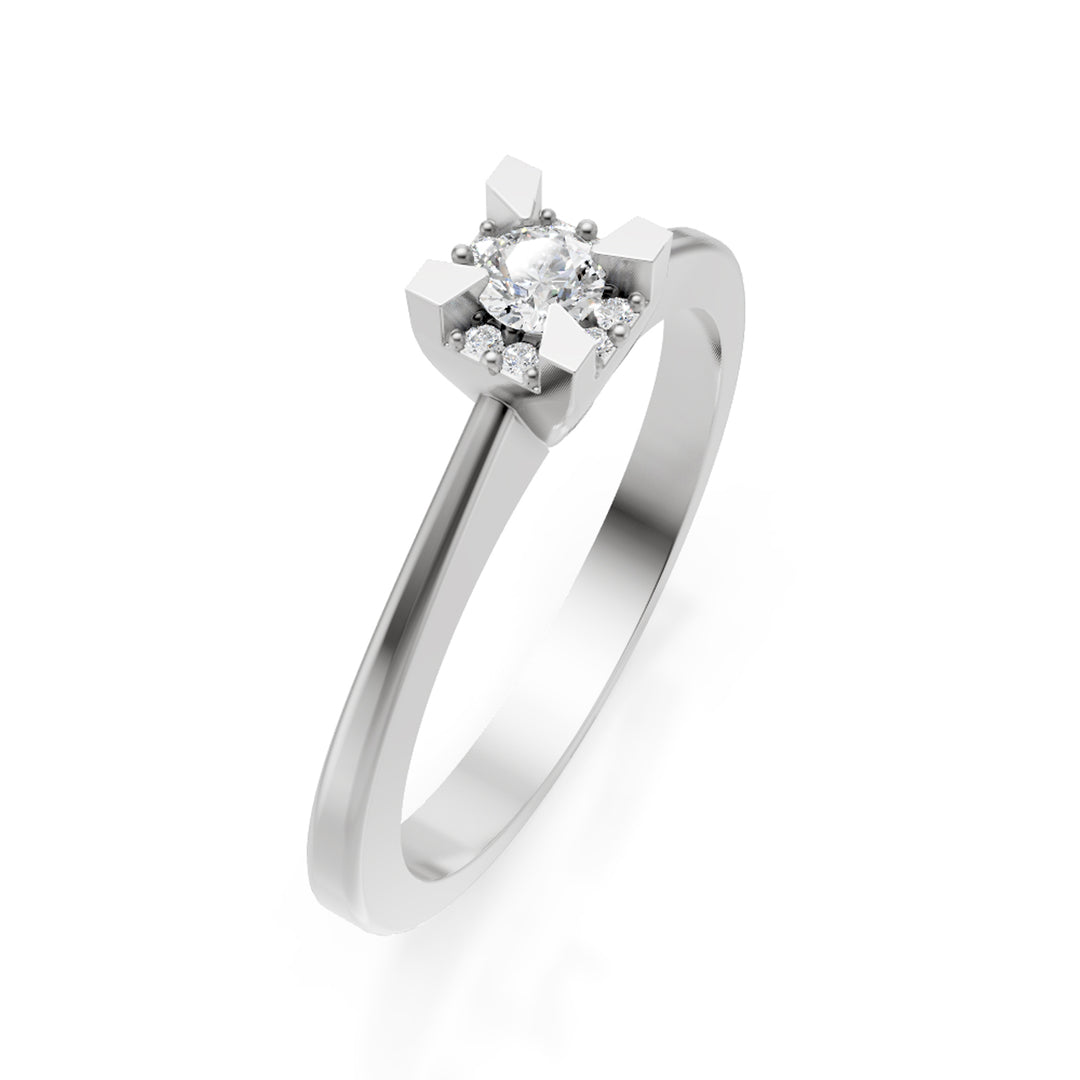 World Diamond Group ring diamanten tussen de tanden schacht lis cen.0,18ct ASL00XDI020-25027110067
