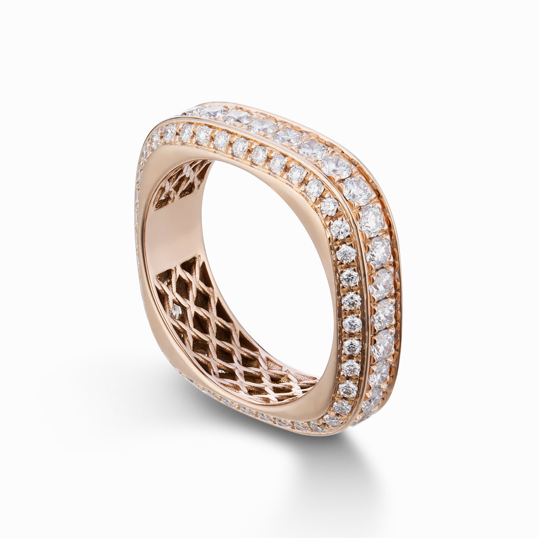 Golay light cube gyrodito ring with diamonds ACUBET004DI1-23251110006