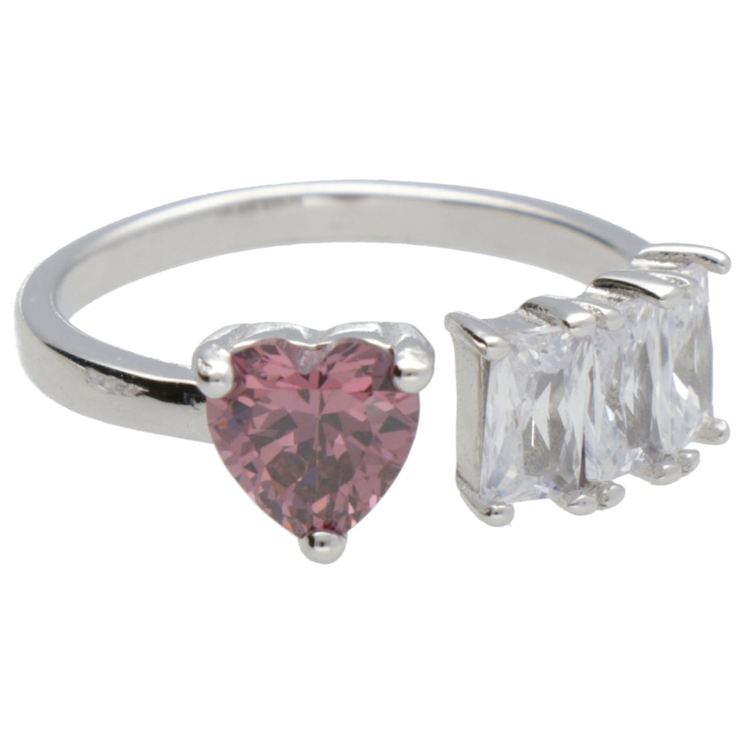 Mikiko een ag925 edelsteen swarovski wit en roze MA7196A4ROSA000