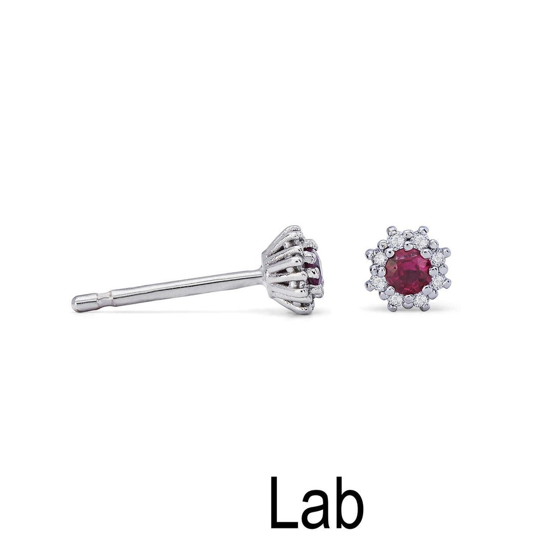 Nihama oder 18 Karat Rubin Lab ct.0,16 Durchm. 0,08 ct Größe 1 NO5066O4RBL016